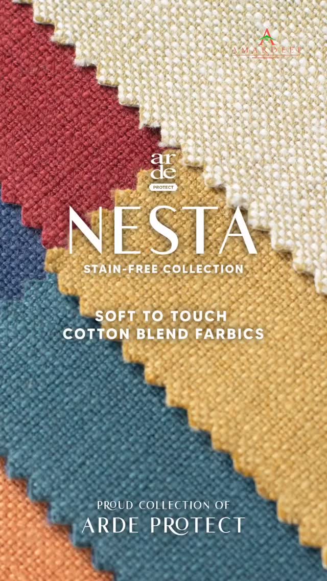 Come fall in love with Nesta — part of our Arde Protect family. Where stain-free meets style, perfectly.

Get in touch:
WhatsApp us : +62 857-7400-2628
E-catalogues : www.ardefabrics.com

Reach out to us for fabric swatches and business inquiries.